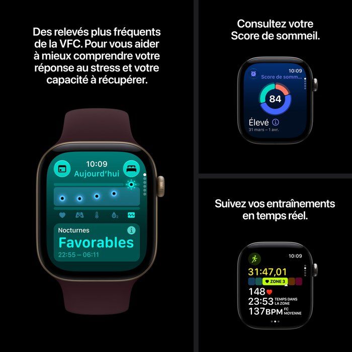 Apple Watch Series 12 GPS + Cellular - 46mm - Black Aluminum Case - Black Sport Band - M/L