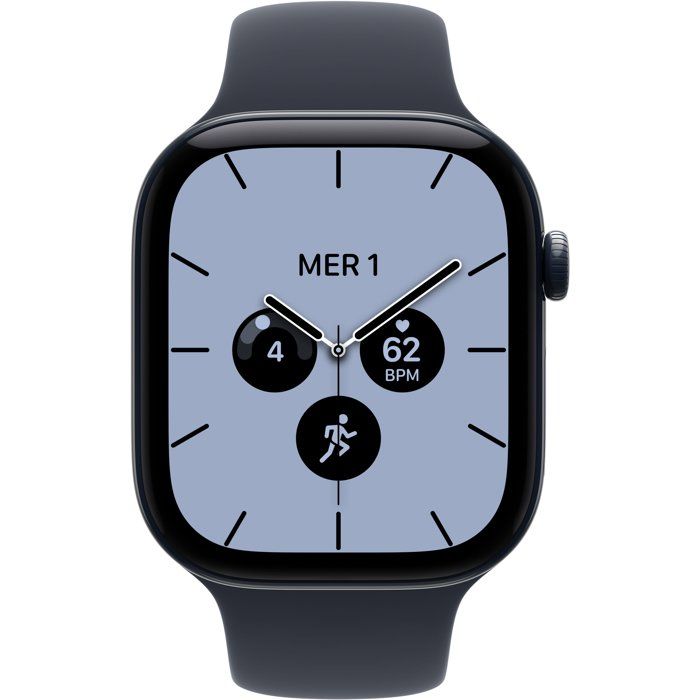 Apple Watch Series 12 GPS + Cellular - 46 mm - Night Blue Ceramic Case - Navy Blue Sport Band - S/M