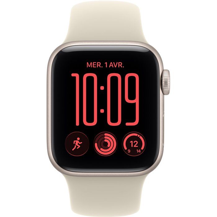 Apple Watch SE 3 GPS - 40 mm - Starlight Aluminum Case - Sand Sport Band - S/M