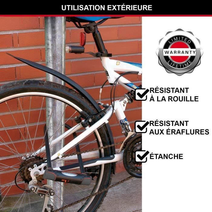 U-Lock Bike Lock - MASTER LOCK - 8195EURDPROCOLWR - Hardened Steel, Key, Red