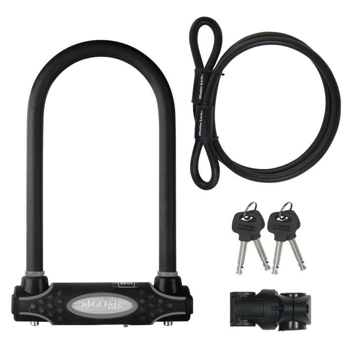 MASTER LOCK U-Lock with Cable - Keyed