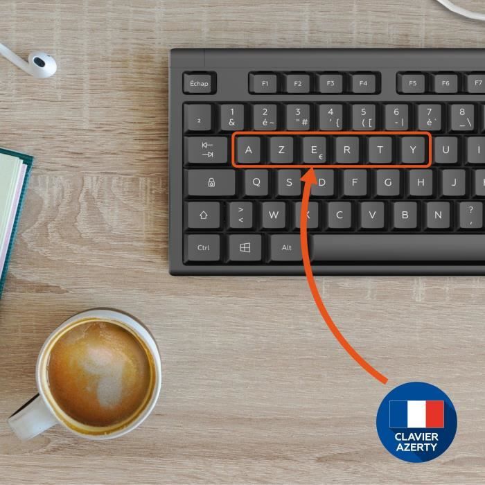 Keyboard and mouse set - MOBILITY LAB - Alpha - Ergonomic - Wireless - Integrated numeric keypad