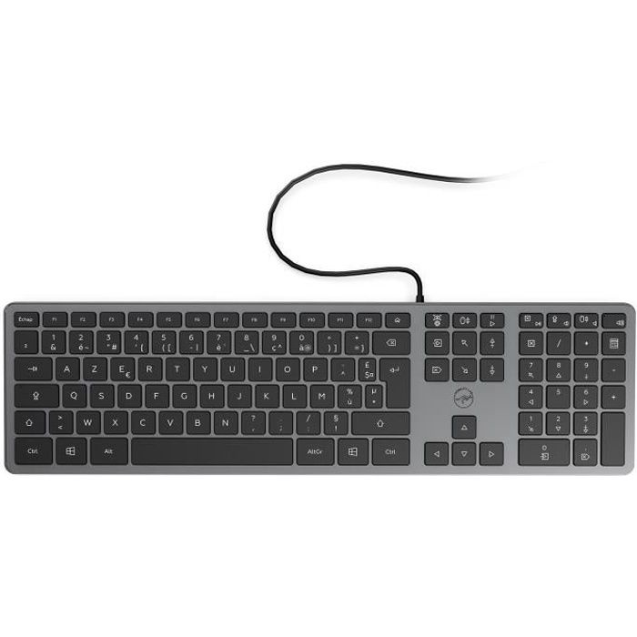 MOBILITY LAB Slim wired keyboard with metal finish - Space Gray