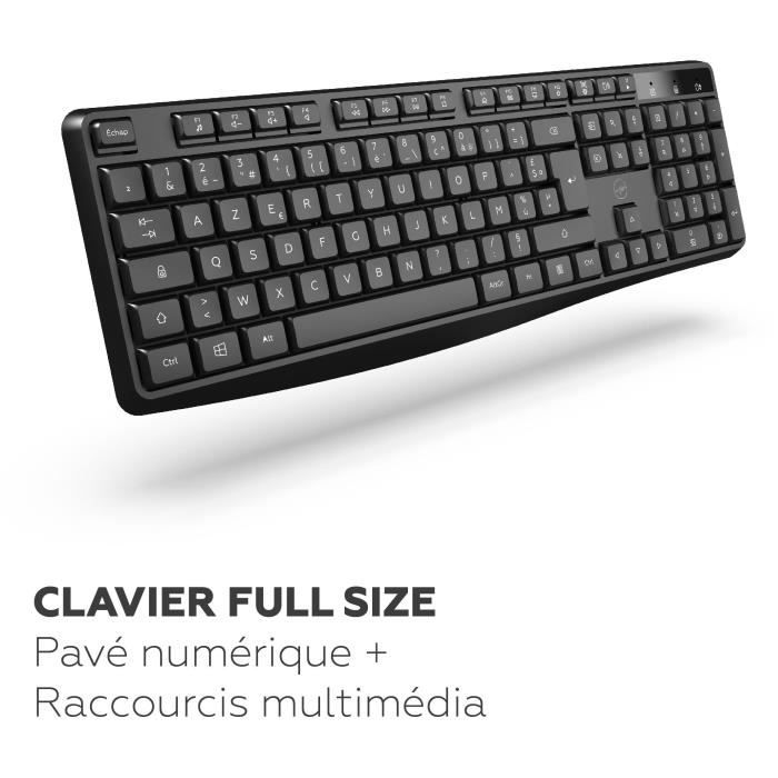 Wireless keyboard - MOBILITY LAB - Deluxe - AZERTY - Black