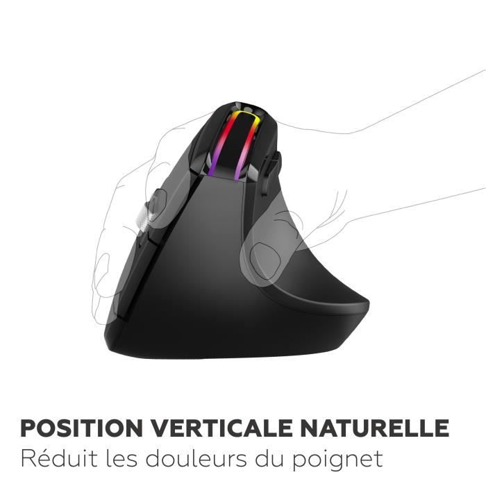 Ergonomic Mouse - Wireless - MOBILITY LAB - ML314259 - Black