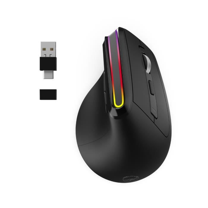 Ergonomic Mouse - Wireless - MOBILITY LAB - ML314259 - Black