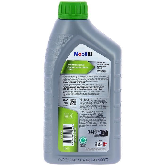 Engine oil can - MOBIL1 - 5W30 ESP Formula P - 1 L - 4 seasons