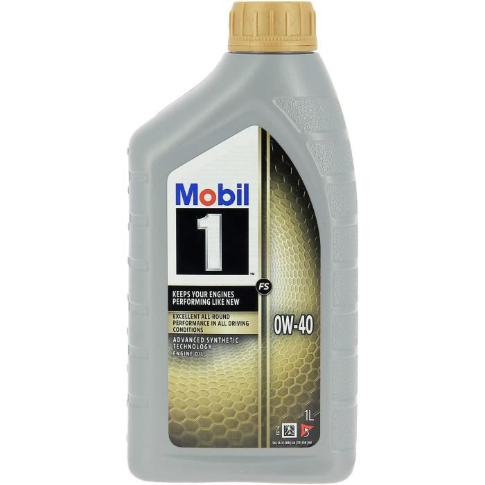 Engine oil can - MOBIL1 - 0W-40 FS - 1 L - 4 seasons
