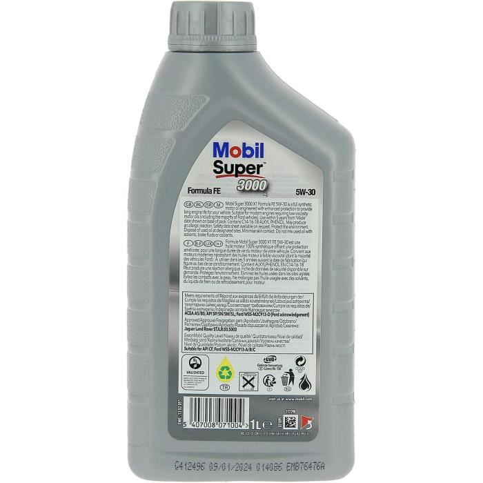 Engine oil can - MOBIL - S3000 5W30 FE - 1 L - 4 seasons