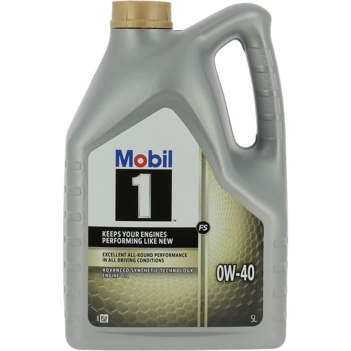 Engine oil can - MOBIL1 - 0W-40 FS - 5 L - 4 seasons