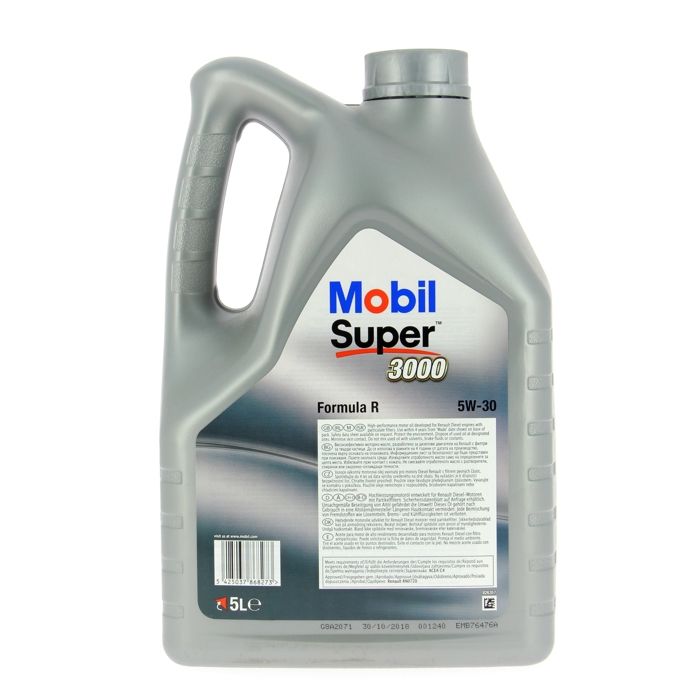 MOBIL Synthetic motor oil S3000 - 5W30 Formula-R - 5 L