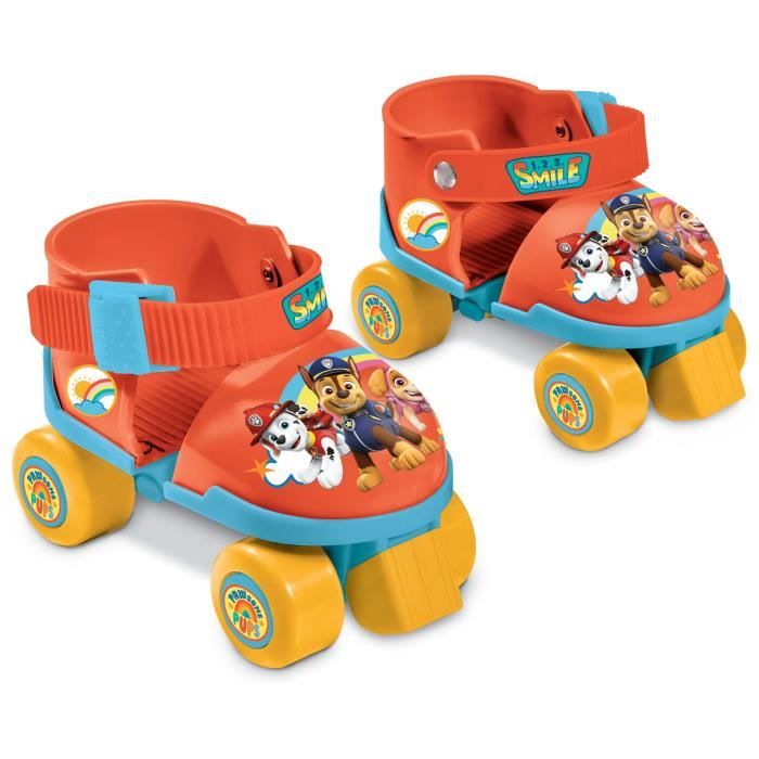 PAT PATROUILLE - Rollers Child - Boy - Adjustable and protections (size 22 to 29) (Skates + Knee pads + Elbow guards)