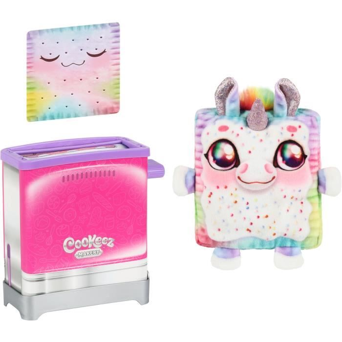 Toasty Treatz - MOOSE TOYS - COOKEEZ MAKERY - Scented plush toy in the shape of a toast, interactive toaster, Random plush model