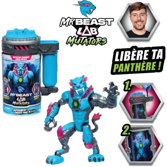 Mutators Iconic Panther Mutation Chamber Figure - MR Beast LAB - Perform an experiment to create your creature