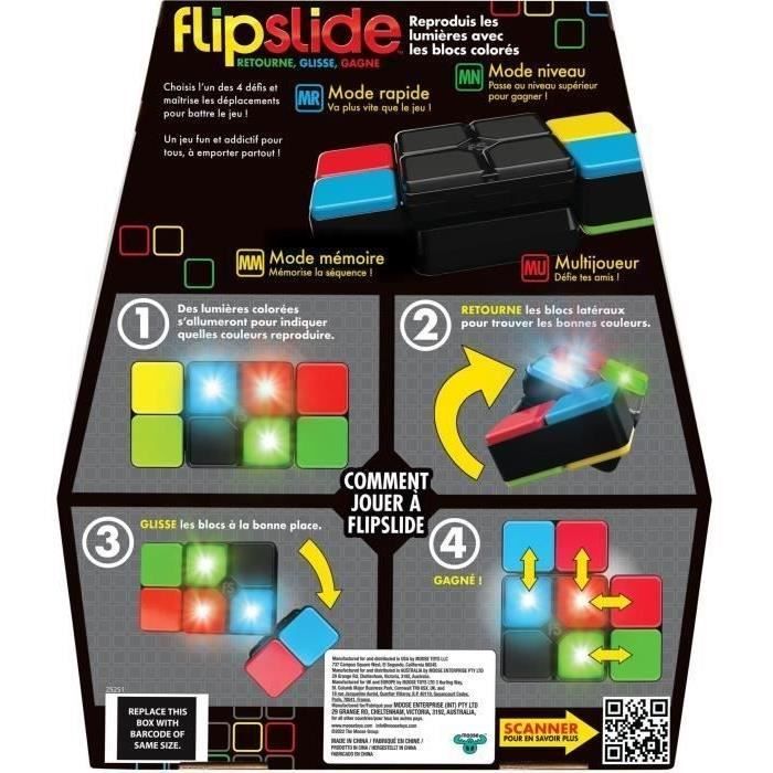 Flipslide - MOOSE TOYS - Electronic light combination game, with batteries included