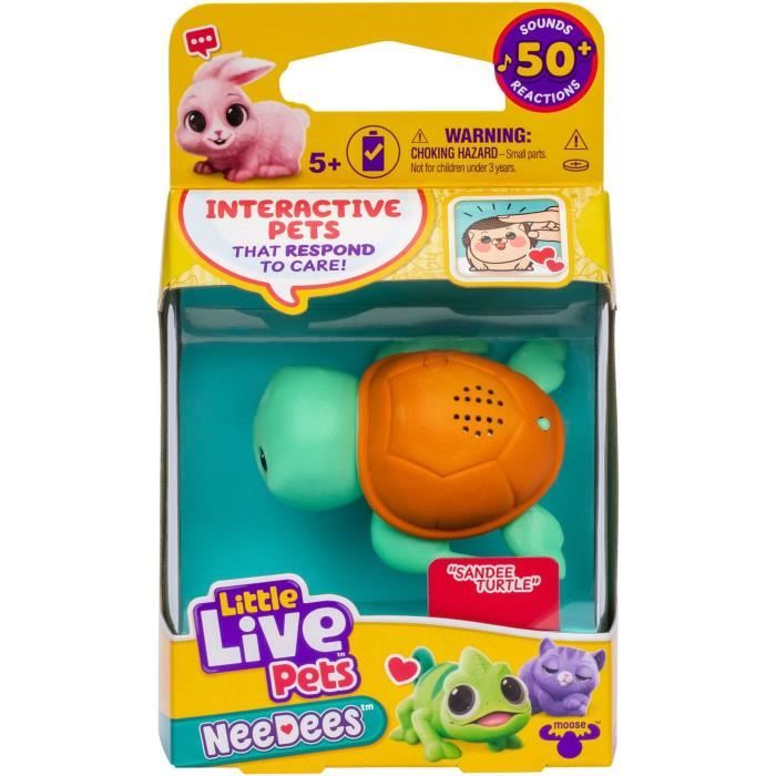 Lil' Needees - MOOSE TOYS - LITTLE LIVE PETS - Interactive pocket pets, with sounds and reactions - Random plush model