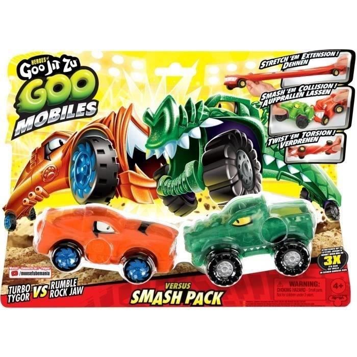 Miniature vehicles - MOOSE TOYS - GOO MOBILES - TURBO TYGER VS RUMBLER JAW