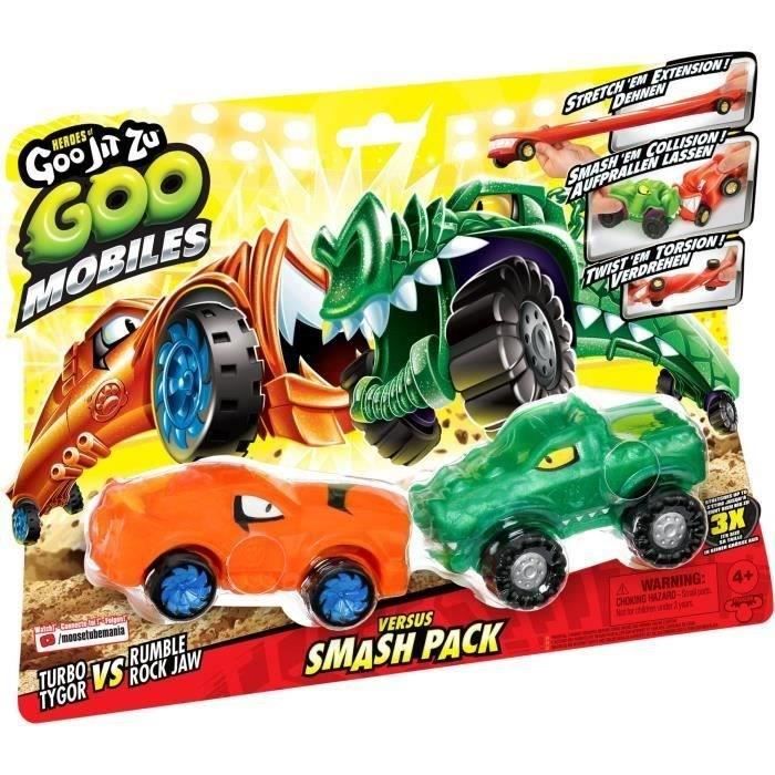 Miniature vehicles - MOOSE TOYS - GOO MOBILES - TURBO TYGER VS RUMBLER JAW