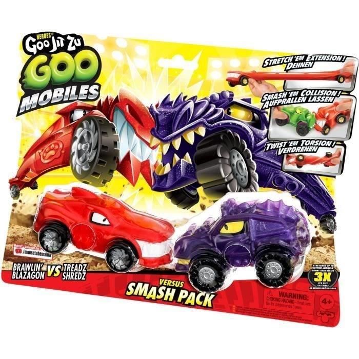 Miniature vehicles - MOOSE TOYS - GOO MOBILES - BLAZAGON VS TREADS SHREDZ