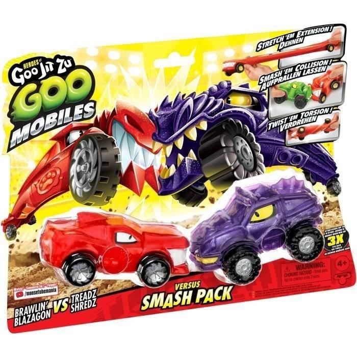 Miniature vehicles - MOOSE TOYS - GOO MOBILES - BLAZAGON VS TREADS SHREDZ