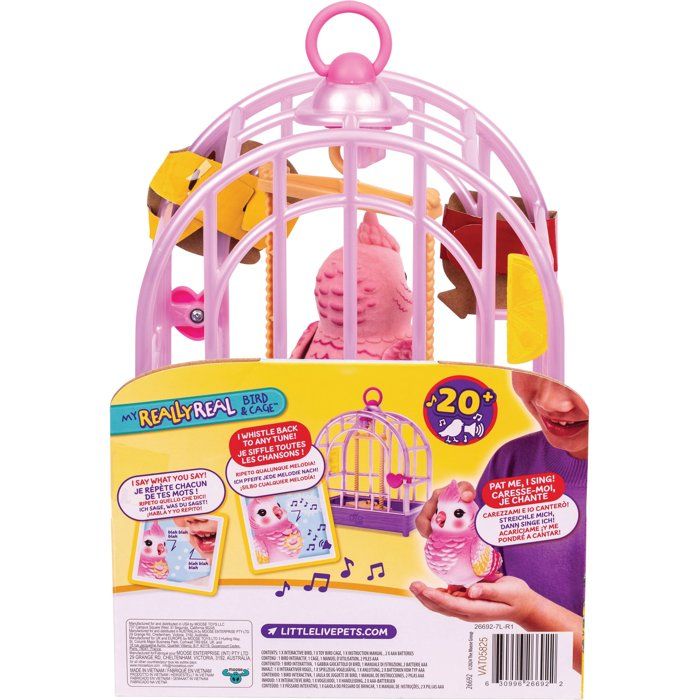 Figurine interactive - LITTLE LIVE PETS - Oiseau Rosie - Sons - Répete
