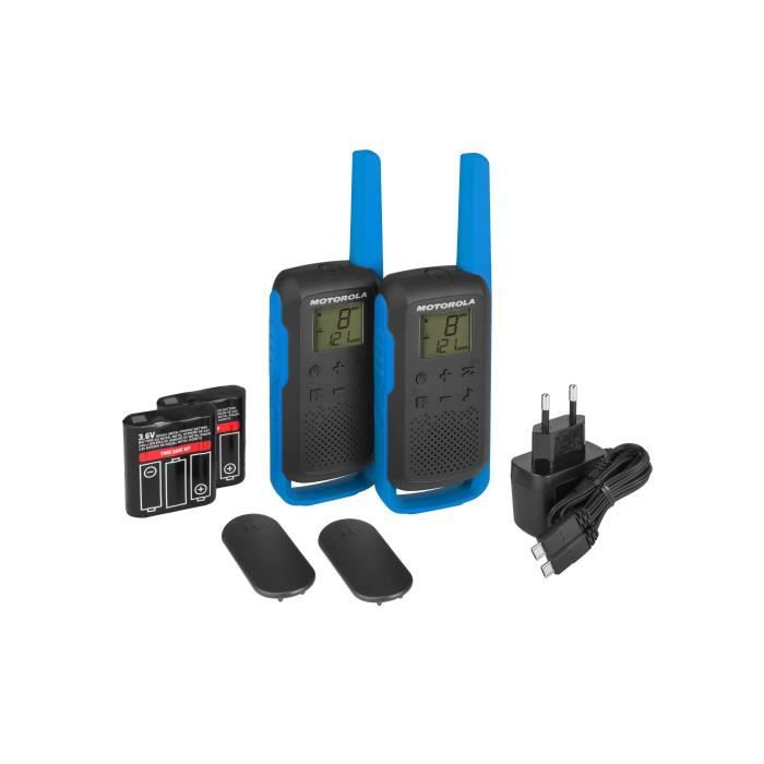 MOTOROLA Walkie Talkie Radios T62 PMR446 - Unlicensed - Easy Pairing - Blue