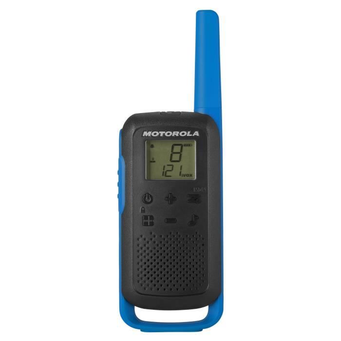 MOTOROLA Walkie Talkie Radios T62 PMR446 - Unlicensed - Easy Pairing - Blue