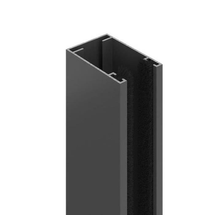 Window mosquito net L125 x H145 cm in anthracite grey aluminium - Can be cut to size in width and height