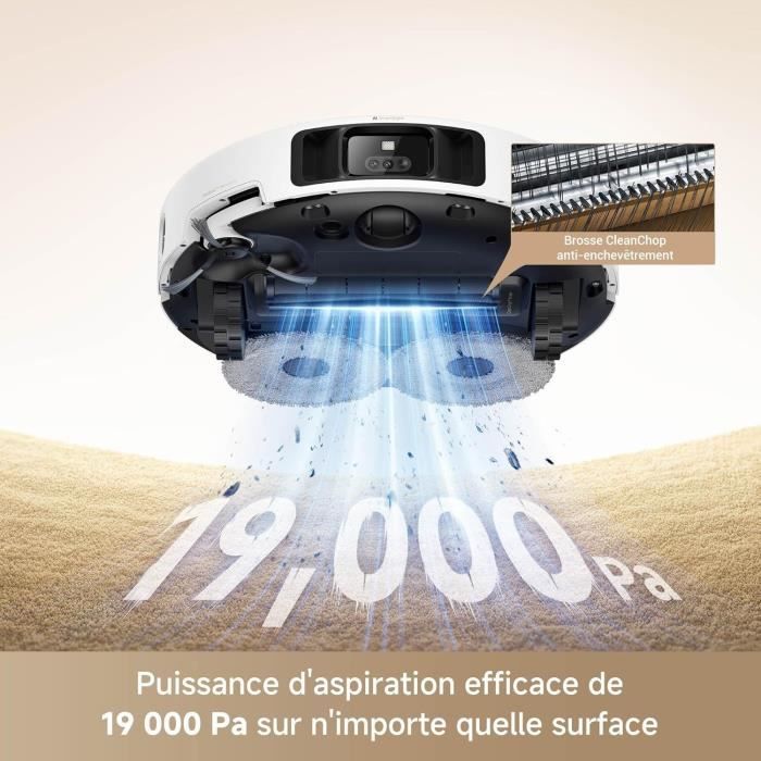 MOVA P50 Pro Ultra - Robot Vacuum Cleaner with Dock - 19,000 Pa - Anti-tangle Brush - Automatic Cleaning