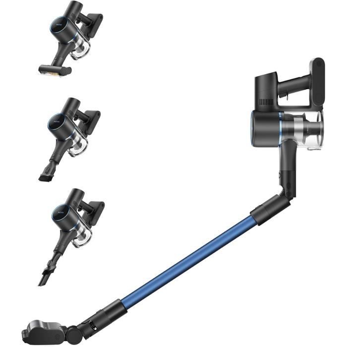 MOVA S4 Detect - Cordless Stick Vacuum Cleaner - 150 AW - Maximum Battery Life of 90 Minutes - OptiInsigh Multi-Surface Brush