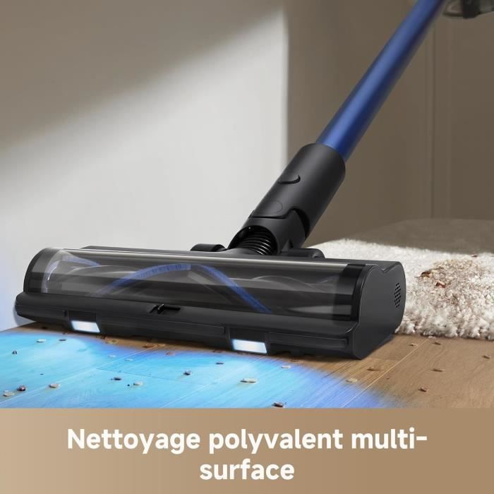 MOVA S4 Detect - Cordless Stick Vacuum Cleaner - 150 AW - Maximum Battery Life of 90 Minutes - OptiInsigh Multi-Surface Brush