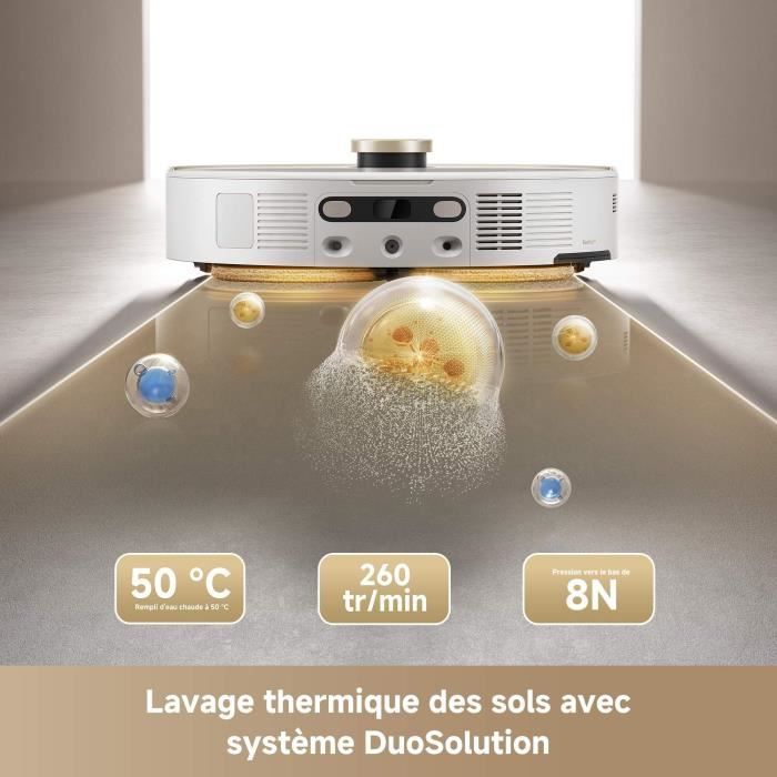 MOVA V50 Ultra Complete Robot Vacuum Cleaner - 24,000 Pa Power - Thermal Floor Washing with DuoSolution System