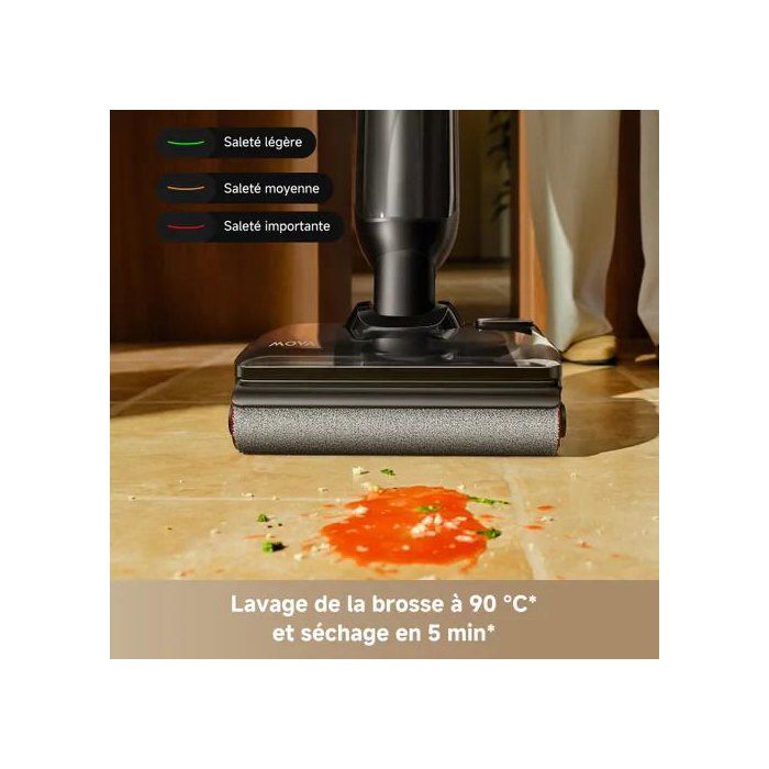MOVA M50 - Stick Vacuum and Floor Cleaner - 22,000 Pa - Brush Washing at 85 °C - 90° Rotation - Smart Dirt Detection