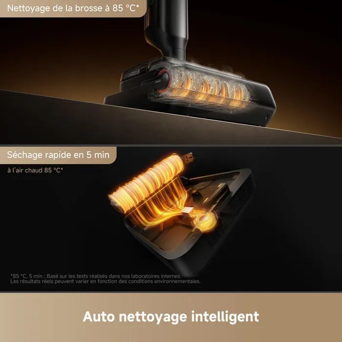 MOVA M50 - Stick Vacuum and Floor Cleaner - 22,000 Pa - Brush Washing at 85 °C - 90° Rotation - Smart Dirt Detection