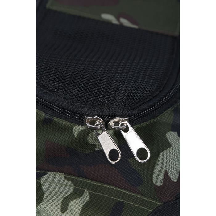 Carrying bag - M PETS - REMIX 2 in 1 Camouflage & Orange - 41 x 28 x 28 cm - Foldable - Lightweight - Harness belt