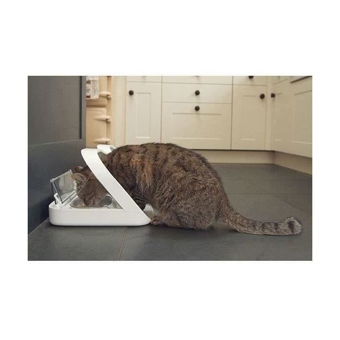 Surefeed Electronic - White Food Distributor (delivered with a single bowl, a double bowl, a carpet and a medallion)
