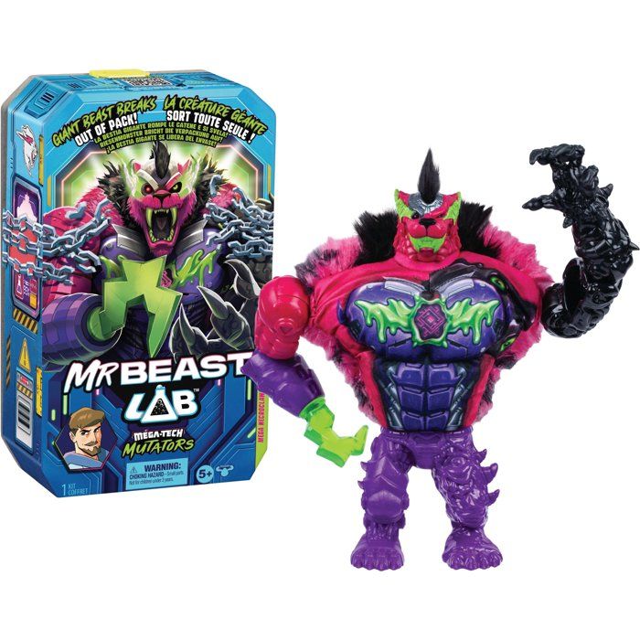 Giant Figure - MRBEAST LAB - Mega Mutator Necroclaw - 23 cm - Surprise Effect - Collection