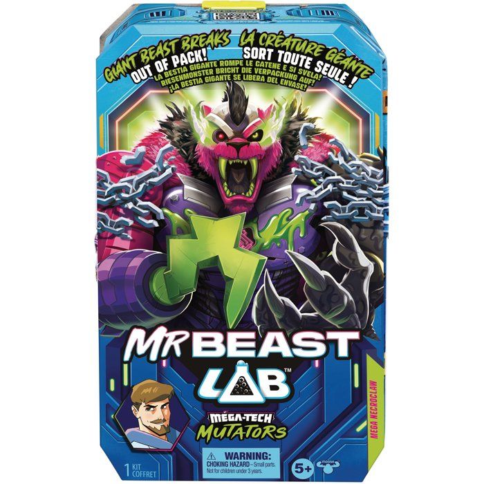 Giant Figure - MRBEAST LAB - Mega Mutator Necroclaw - 23 cm - Surprise Effect - Collection
