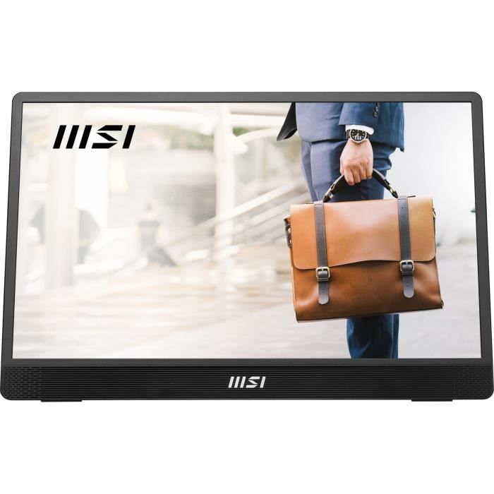 PC Gamer Screen - MSI - MP161 E2 - 15.6 - IPS panel - FHD - 1 ms - 60 Hz - USB-C x2 + Mini HDMI - Tripod attachment
