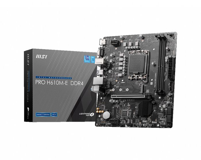 MSI - Motherboard - PRO H610M-E DDR4