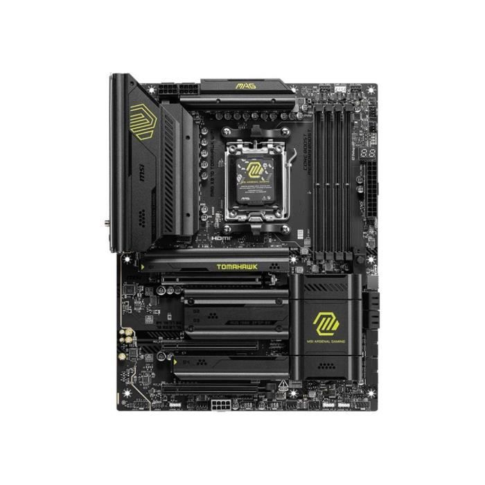 Motherboard - MSI - MAG X870 TOMAHAWK WIFI - Wi-Fi 7, 5G LAN, USB 40 Gb/s, PCIe 5.0, AMD Ryzen 9000