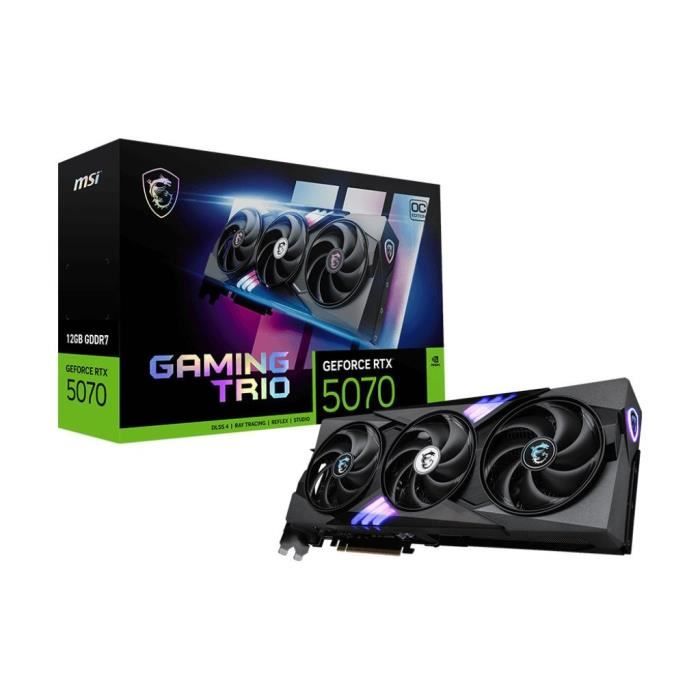MSI - Internal graphics card - GeForce RTX 5070 12G GAMING TRIO OC