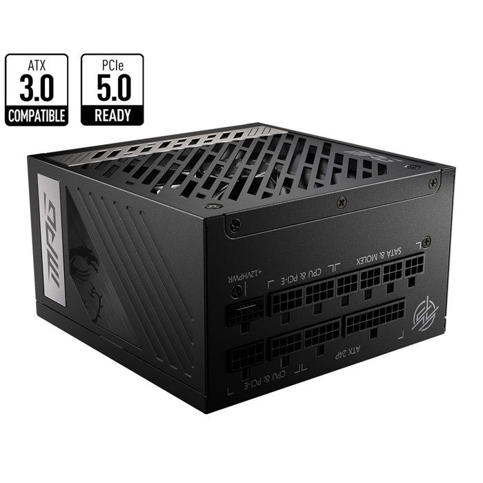 Power block - MSI - MPG A850G PCIe5 - 850V - 50 ~ 60 Hz
