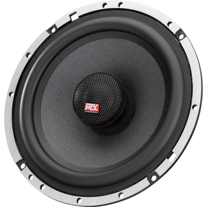 MTX TX665C 16.5cm 2-way coaxial speakers 90W RMS 4O aluminum chassis neodymium tweeter silk dome coil TSV TIL
