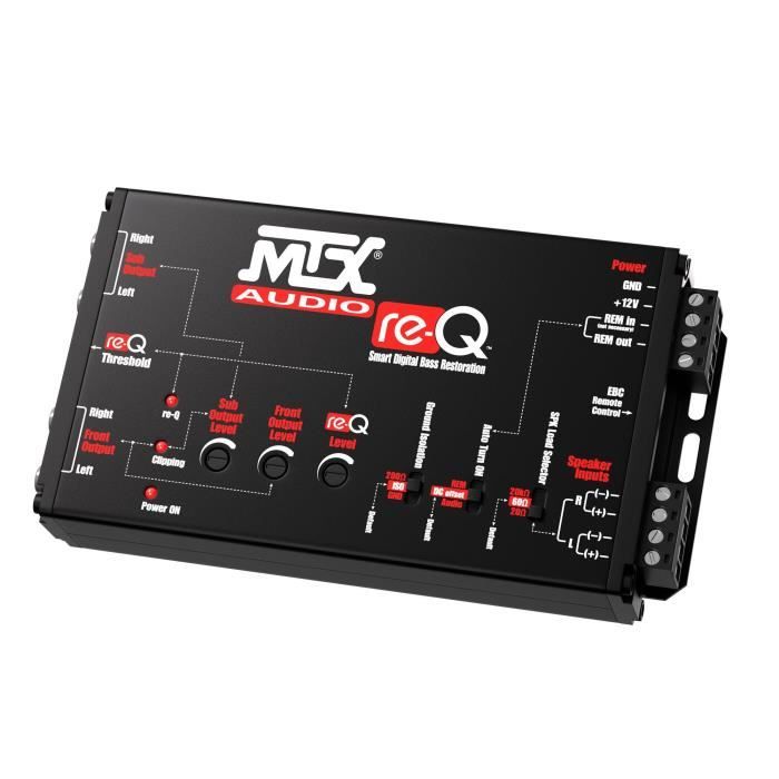 High-end processor high-level inputs to RCA outputs - MTX AUDIO - re-Q