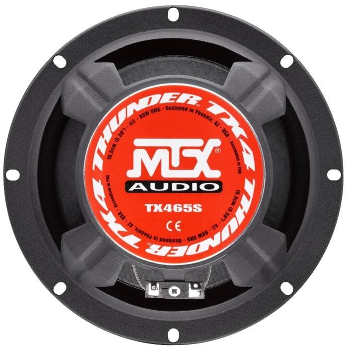 MTX Speakers kit 2 way TX465S - 16,5 cm - 80W