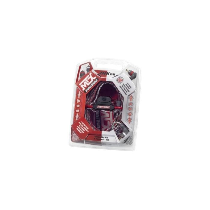 MTX 6mm2 Power Supply Pack with RCA StreetWires ZNX6K 5m