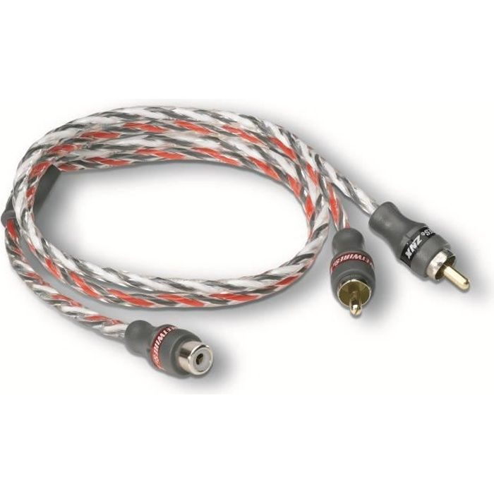 MTX RCA Y Cable StreetWires ZNXY1F 1 Female 2 Male 50 cm 100% Copper ZeroNoise