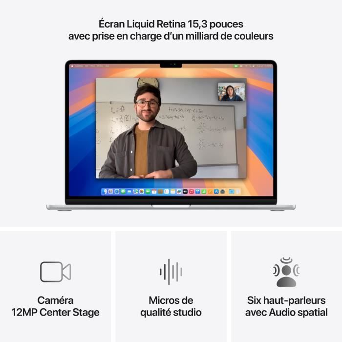 Apple - 15.3 MacBook Air M4 (2025) - 16GB RAM - 512GB Storage - 10-core CPU - 10-core GPU - Silver