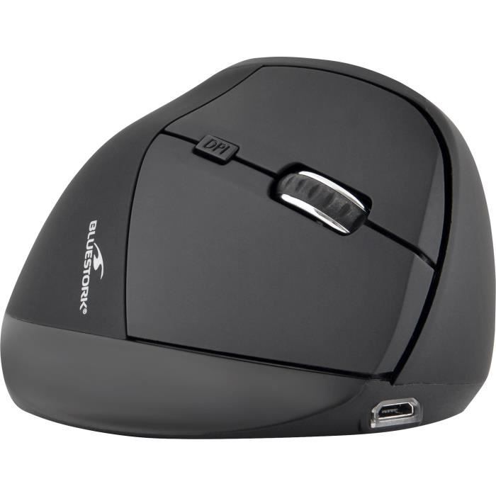 Ergonomic mouse - Wireless - Bluestork - Optical - 1200 dpi - 6 Buttons - PC / MAC